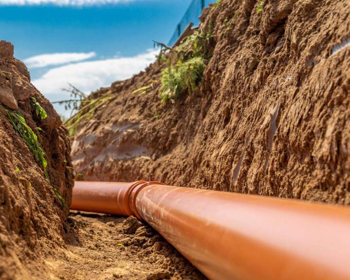 Une pose de drain français entre de bonnes mains !